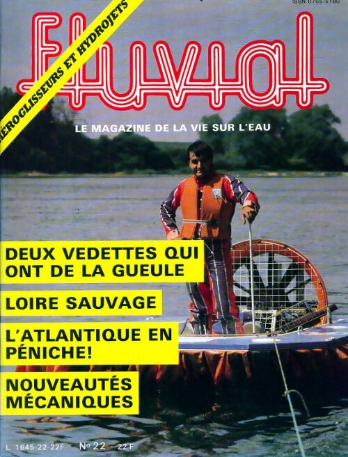 Fluvial n°22 : Aéroglisseurs et hydrojets - Collectif - Livre
