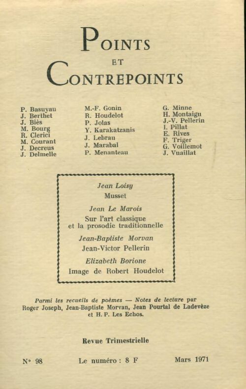 Points et contrepoints n°98 - Collectif - Livre
