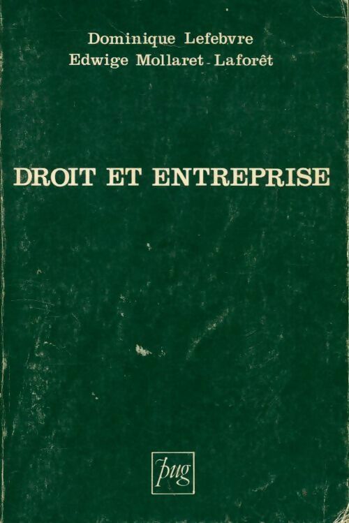 Droit et entreprise - Dominique Lefebvre - Livre