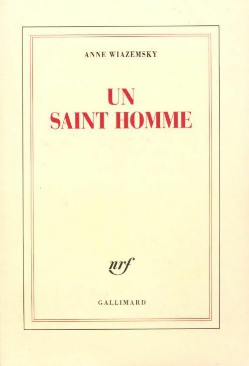 Un saint homme - Anne Wiazemsky - Livre