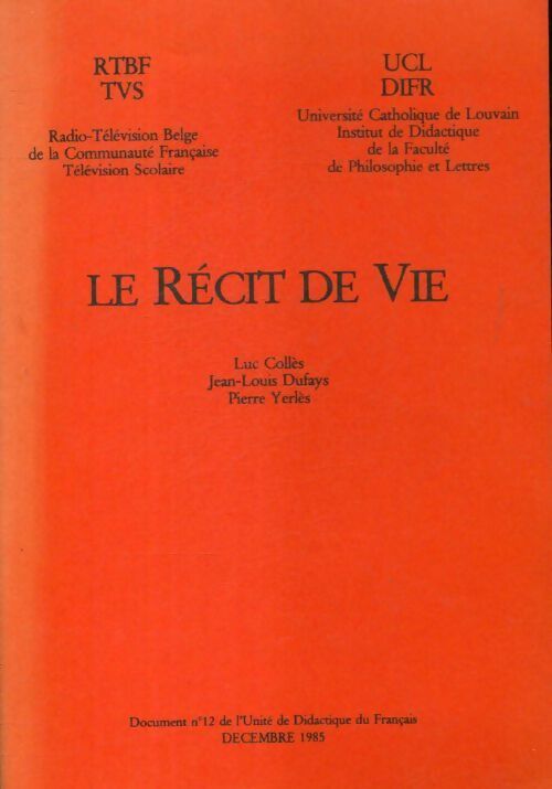 Le récit de vie - Collectif - Livre