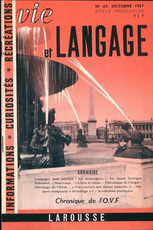 Vie et langage n°67 - Collectif - Livre