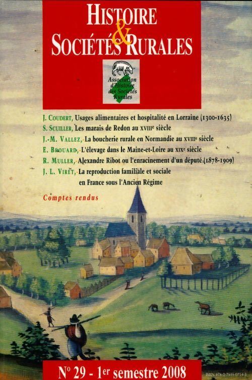 Histoire & sociétés rurales n°29 - Collectif - Livre