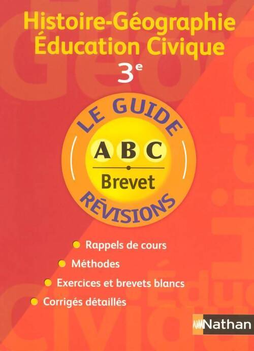 Histoire-géographie, Education civique 3e - Dominique Corbi - Livre