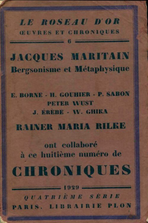 Oeuvres et chroniques n°6 - Collectif - Livre