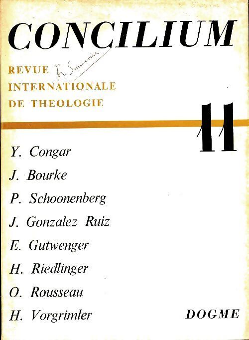 Concilium n°11 - Collectif - Livre