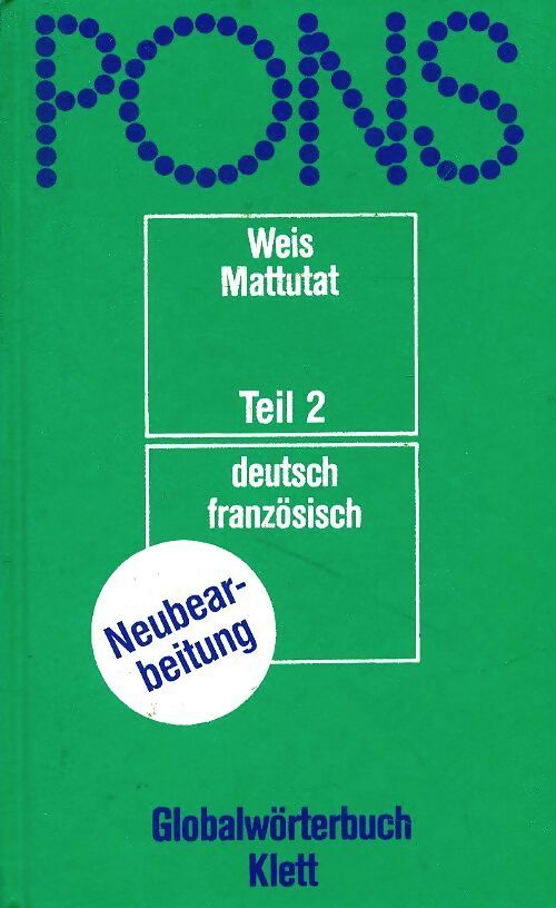 Pons-globalwörterbuch teil II - Collectif - Livre