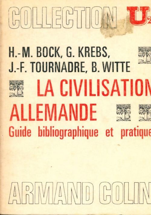 La civilisation allemande - Collectif - Livre