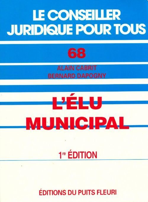 L'élu municipal - Alain Cabrit - Livre