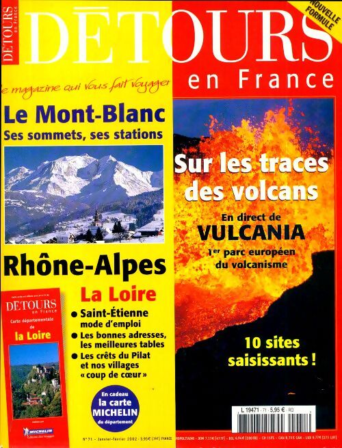 Détours en France n°71 : Sur les traces des volcans - Collectif - Livre