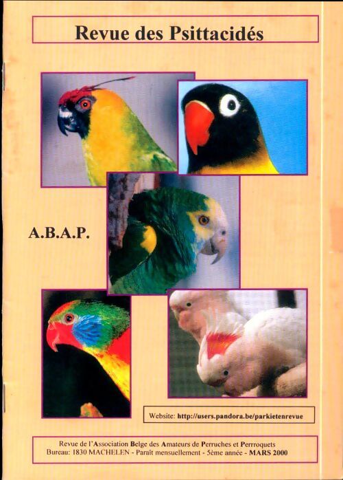 Revue des Psittacidés 5e année Mars 2000 - Collectif - Livre