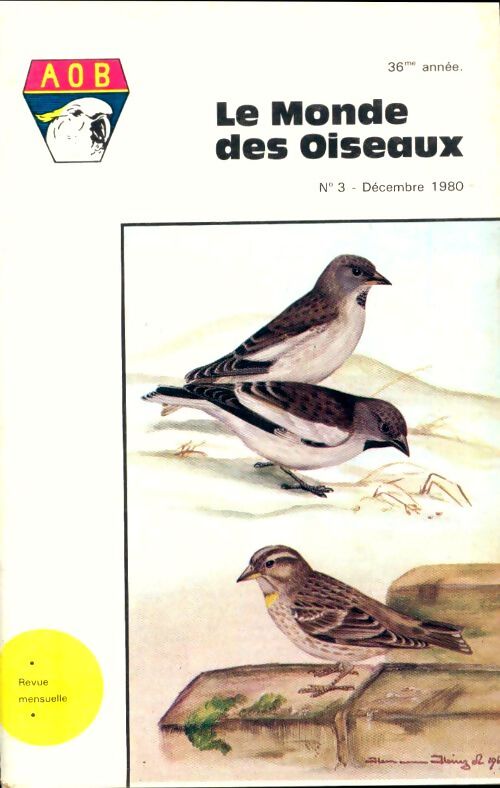 Le monde des oiseaux n°3 36e année - Collectif - Livre