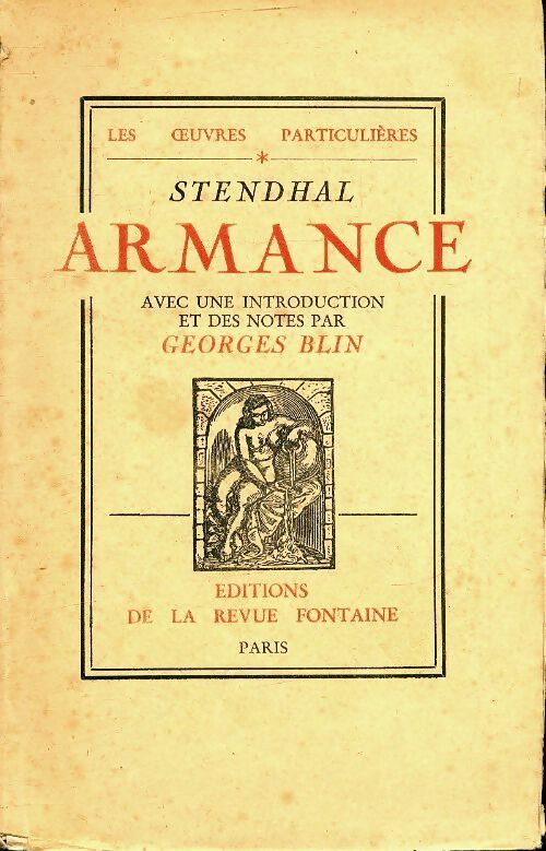 Armance - Stendhal - Livre