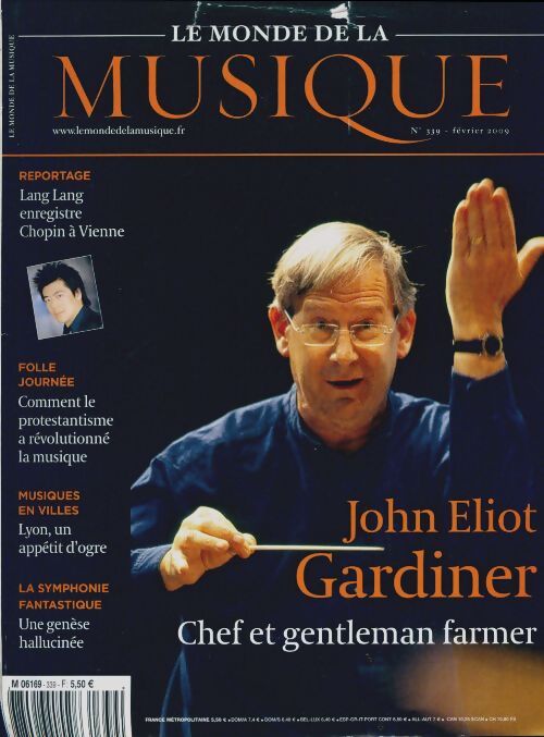 Le monde de la musique n°339 : John Eliot Gardiner - Collectif - Livre