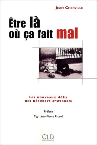 Etre là où ça fait mal. Les nouveaux défis des héritiers d'Ozanam - Jean Cherville - Livre
