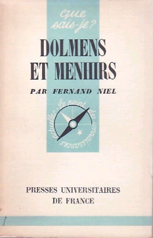 Dolmens et menhirs - Fernand Niel - Livre