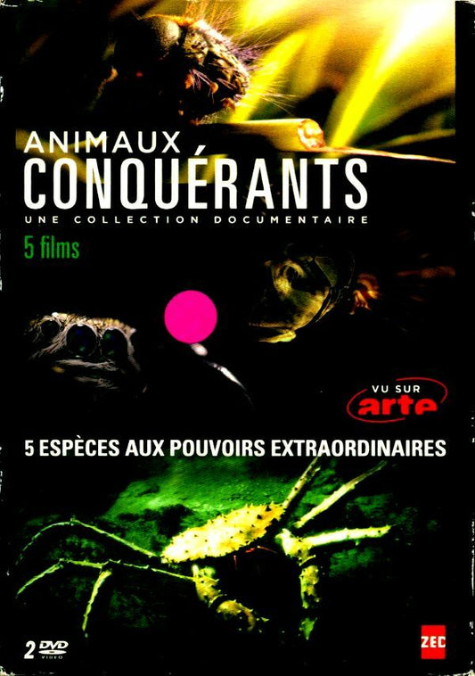 Coffret Animaux Conquérants ( Le règne de l'Araignée - Le Crabe Royal - Le Poisson Lion - La Fourmi de Feu - La Chenille Processionnaire du pin ) - Bruno Victor-Pujebet, Nicolas Gabriel, Vincent Amouroux, Jérôme Ségur - DVD