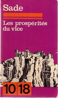 Les prospérités du vice - D.A.F. Marquis De Sade - Livre