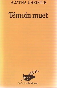 Témoin muet - Agatha Christie - Livre