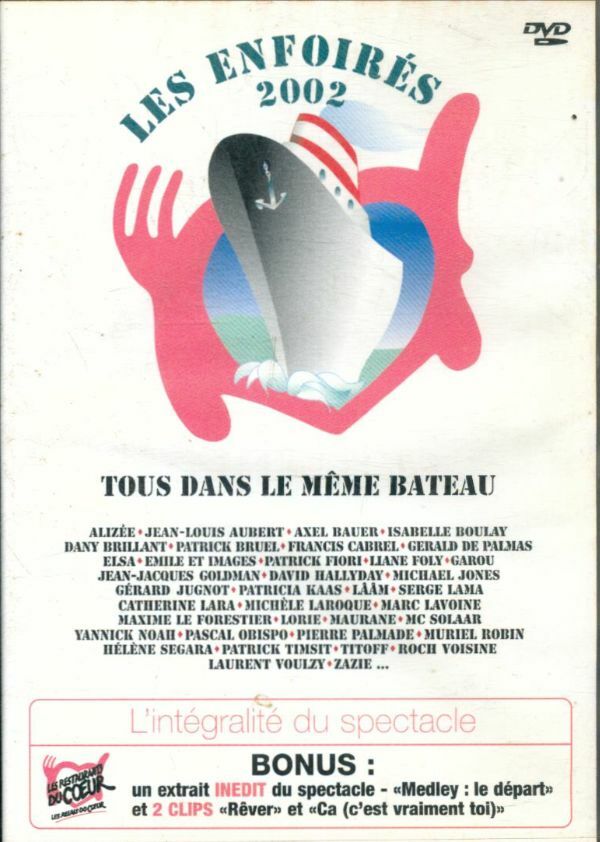 Les Enfoirés 2002 : Tous dans le même bateau - Pascal Duchène - DVD