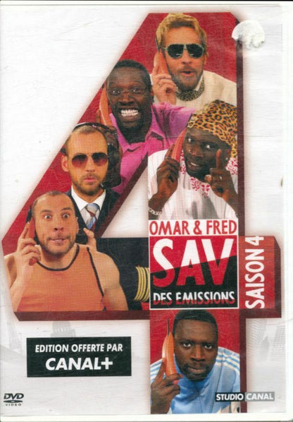 Omar et Fred : SAV des émissions, saison 4 - Bernard Laurent, Denis Thybaud, Christophe Campos, Nath Dumont, Bruno Piney, Stéphane Leriche, Olivier Abid - DVD