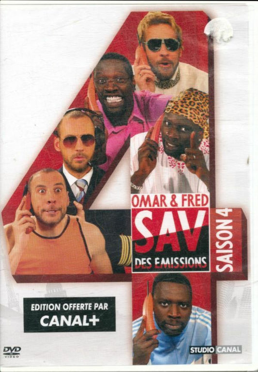 Omar et Fred : SAV des émissions, saison 4 - Bernard Laurent, Denis Thybaud, Christophe Campos, Nath Dumont, Bruno Piney, Stéphane Leriche, Olivier Abid - DVD