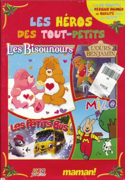 LES HEROS DES TOUT-PETITS : les bisounours/ l'ours benjamin/les petits bus/ milo. UFG junior. - Inconnu - DVD