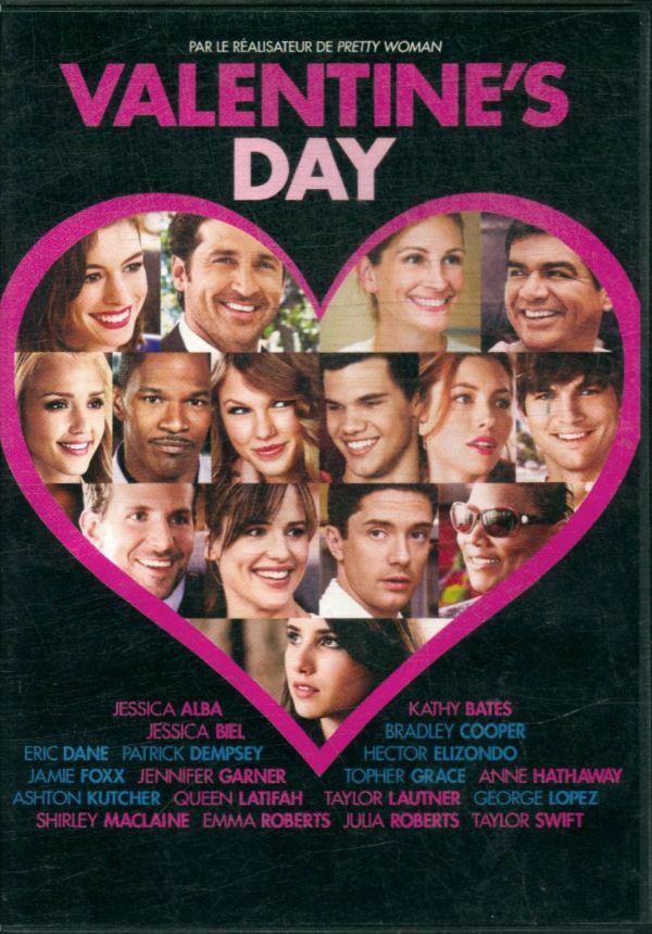 Valentine's Day - Julia Roberts, Jessica Alba, Anne Hathaway, Jessica Biel, Jennifer Garner, Bradley Cooper, Jamie Foxx, Patrick Dempsey, Ashton Kutcher, Eric Dane, Topher Grace, Kathy Bates, Shirley MacLaine, Queen Latifah, Garry Marshall - DVD