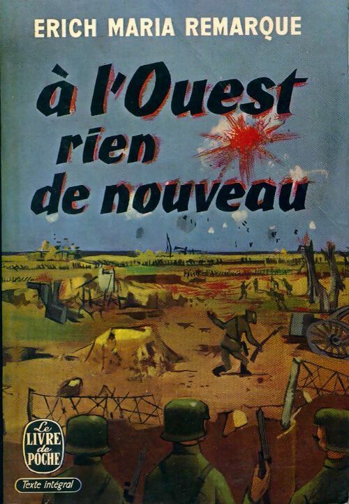 A l'ouest, rien de nouveau - Erich Maria Remarque - Livre