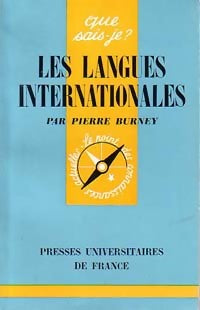 Les langues internationales - Pierre Burney - Livre