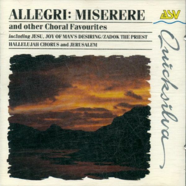 Allegri: Miserere and other choral favourites -  - CD