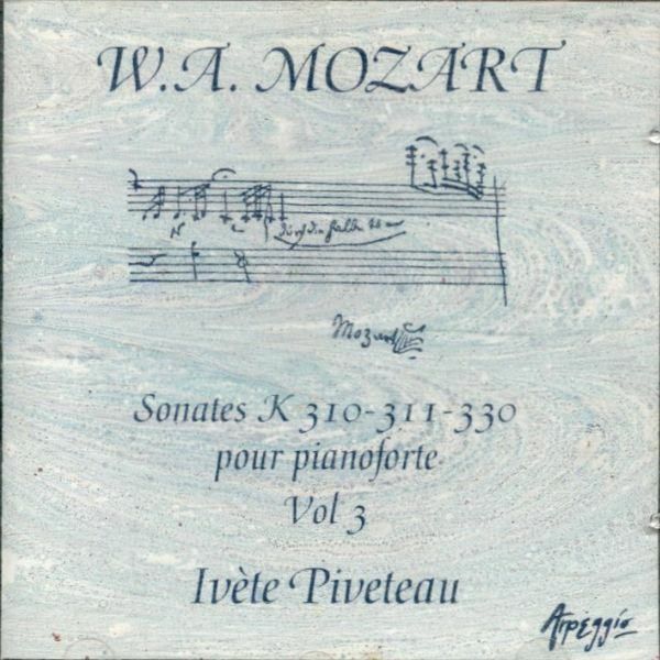 Sonates K4310-311-330 pour pianoforte vol 3 - Piveteau, Ivète - CD
