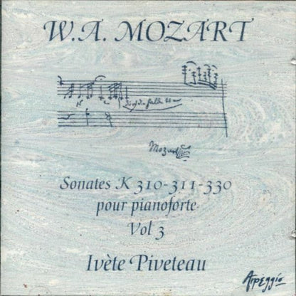 Sonates K4310-311-330 pour pianoforte vol 3 - Piveteau, Ivète - CD