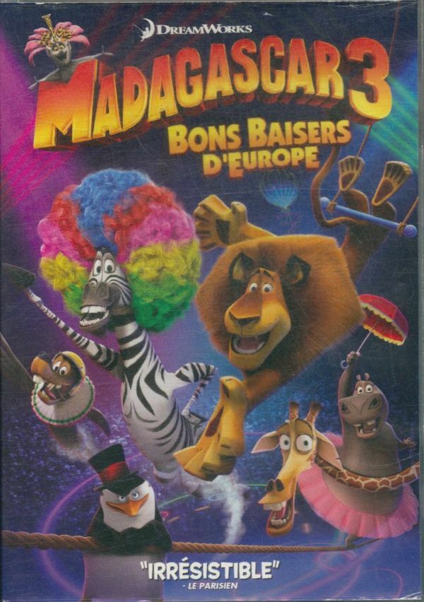 Madagascar 3 : Bons Baisers d'europe - Tom McGrath, Eric Darnell, Conrad Vernon - DVD