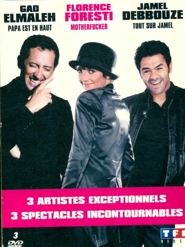 Coffret-GAD Elmaleh, Papa est en Haut + Florence Foresti, Motherfucker, Tout sur Jamel - Richard Valverde - DVD