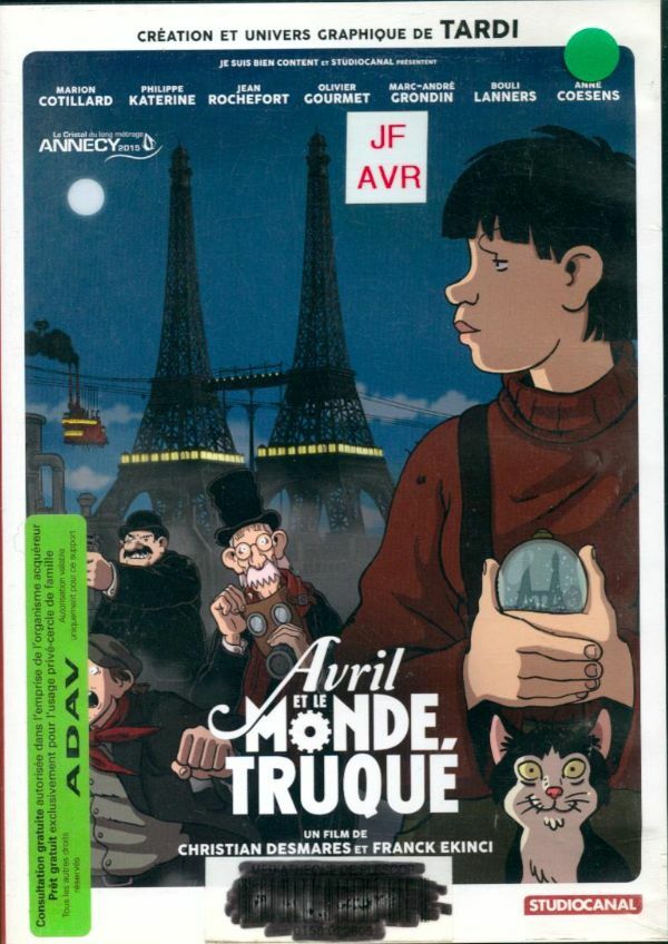 Avril et Le Monde truqué - Christian Desmares, Franck Ekinci - DVD