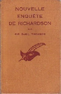 Nouvelle enquête de Richardson - Sir Basil Thomson - Livre