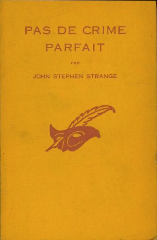 Pas de crime parfait - John Stephen Strange - Livre
