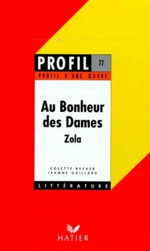 Au bonheur des dames - Emile Zola - Livre