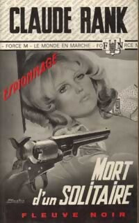 Mort d'un solitaire - Claude Rank - Livre