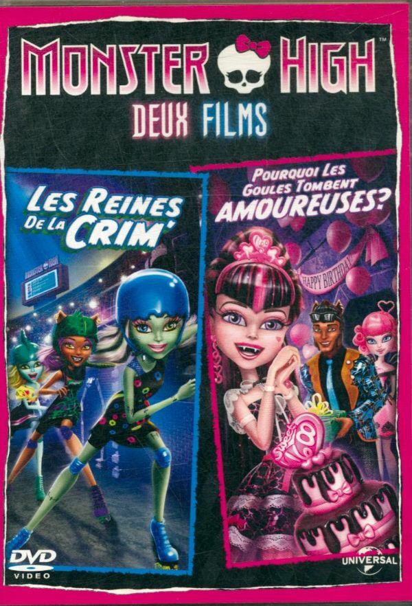 Monster High-Deux Films : Les Reines de la CRIM' + Pourquoi Les goules Tombent amoureuses - Dustin McKenzie, Steve Sacks - DVD