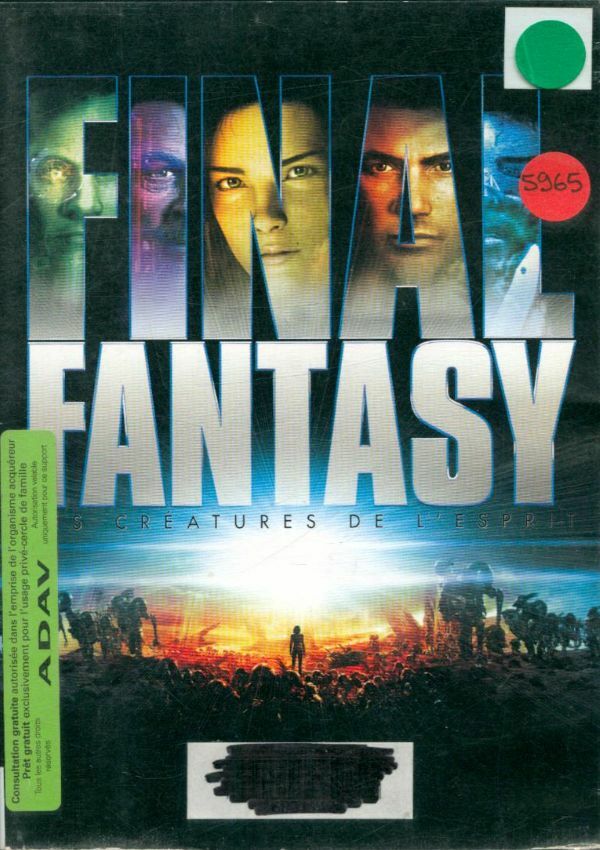 Final Fantasy-Les créatures de l'esprit - Hironobu Sakaguchi, Motonori Sakakibara - DVD