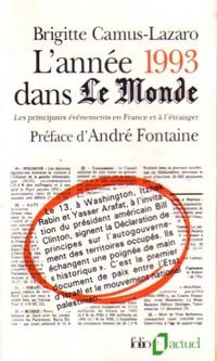 L'année 1993 dans Le Monde - Brigitte Camus-Lazaro - Livre