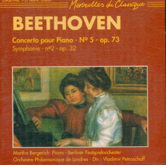 Beethoven - concerto pour piano n°5 -  - CD