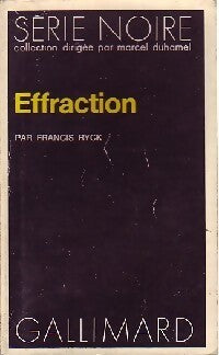 Effraction - Francis Ryck - Livre