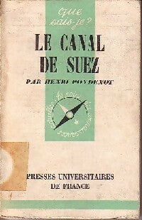 Le canal de Suez - H. Poydenot - Livre