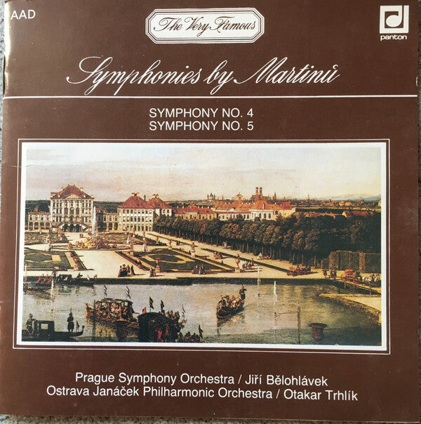 Bohuslav Martin - Prague Symphony Orchestra - Symphony No. 4. Symphony No. 5 - Bohuslav Martini - CD