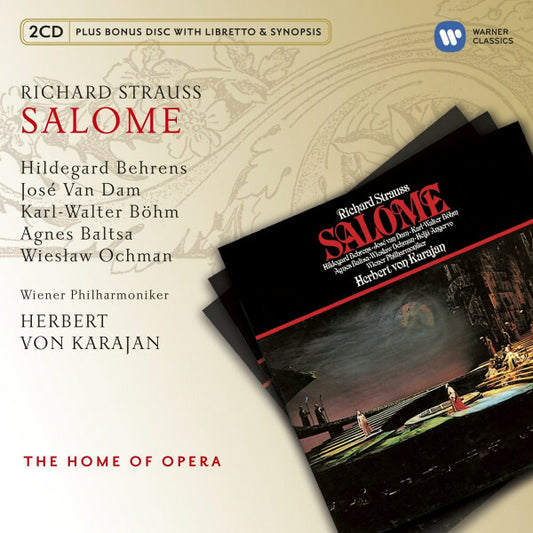 Richard Strauss - Salome 3 CD + 1 Livret - Richard Strauss / Hildegard Behrens, José van Dam, Karl-Walter Böhm, Agnes Baltsa, Wies?aw Ochman, Wiener Philharmoniker, Herbert von Karajan - CD