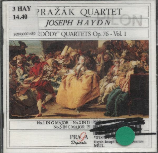 Erdody Quartets Op.76 No.1,2,3 - Haydn Franz Joseph - CD