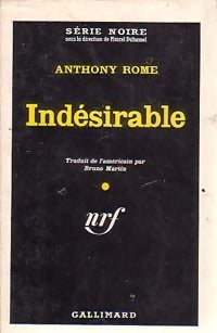 Indésirable - Anthony Rome - Livre
